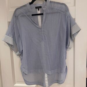 rag & bone Light Blue Striped Blouse